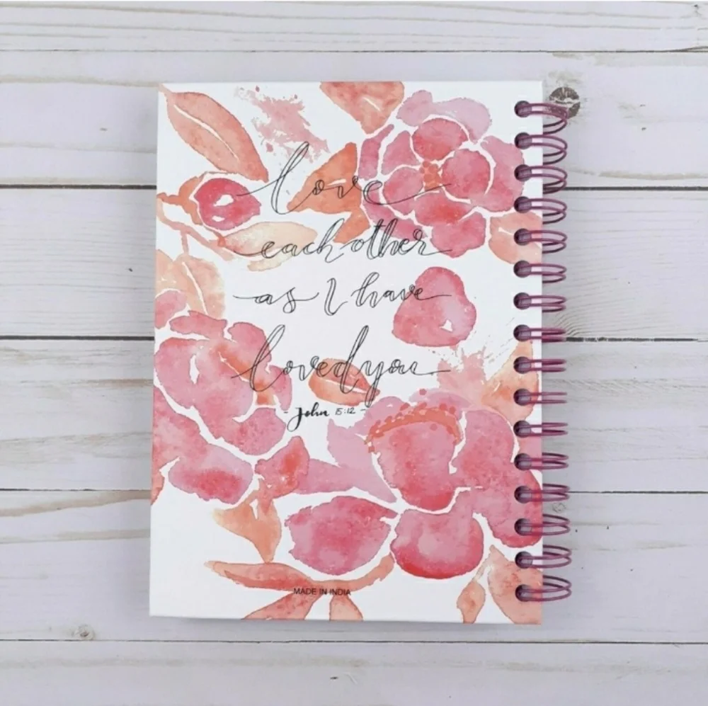 Journal Notepad Notebook Inspirational Love Each Other Lined Sheets 6x8.5 in - Picture 3 of 3